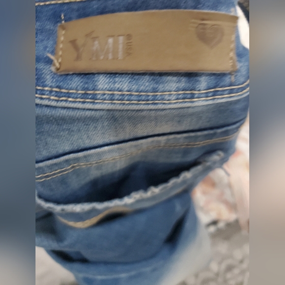 YMI Blue Skinny Jeans Size 3 Medium Wash Stretch Denim - Picture 6 of 9